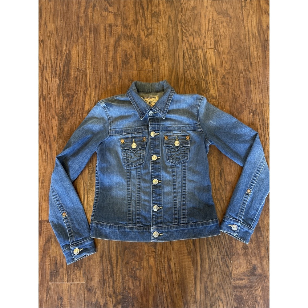 Vintage Y2K True Religion‎ Denim Jacket, Bold Seams, Jimmy Super T SZ Med